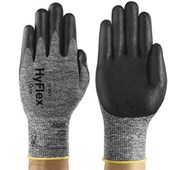 Ansell HyFlex 11-801 Breathable Dark Grip Glove with Foam Nitrile Coating - 15g