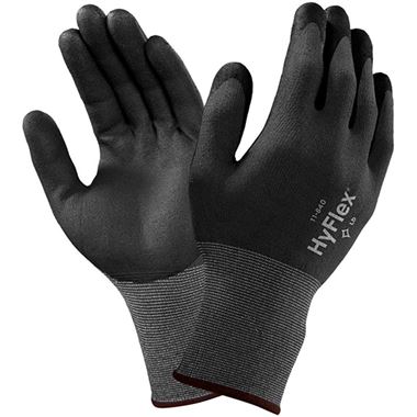 Ansell HyFlex 11-840 Fortix Abrasion Resistant Grip Glove with Foam Nitrile Coating - 15g