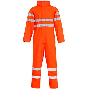 Supertouch Stormflex Orange Hi Vis Waterproof Coverall
