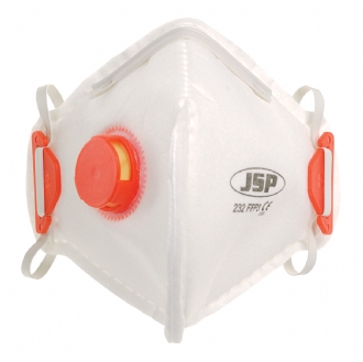 JSP Olympus 232 FFP3 Valved Fold Flat Disposable Masks (Pack 10) BEB130-101-A00