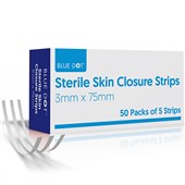 Sterile Skin Closure Strips 3mm x 75mm (Pack 250)