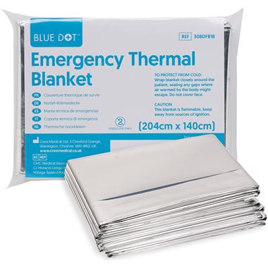 Emergency Foil Blanket 204cm x 140cm (Standard)