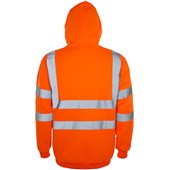 Supertouch Orange Hi Vis Hooded Sweatshirt