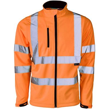 Supertouch Orange Hi Vis Softshell Jacket