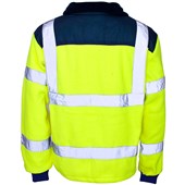 Supertouch Yellow Hi Vis Rain Patch Fleece Jacket