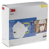 3M 9312+ Aura FFP1D Valved Fold Flat Disposable Masks (Pack 10)