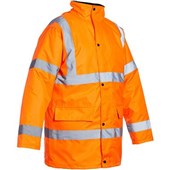 Blackrock Orange Padded Waterproof Hi Vis Jacket