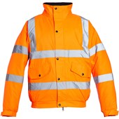 Blackrock Orange Padded Waterproof Hi Vis Bomber Jacket