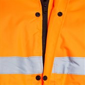 Blackrock Orange Padded Waterproof Hi Vis Bomber Jacket