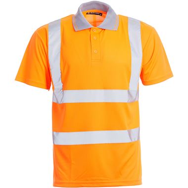 Blackrock Orange Hi Vis Polo Shirt