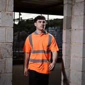 Blackrock Orange Hi Vis Polo Shirt