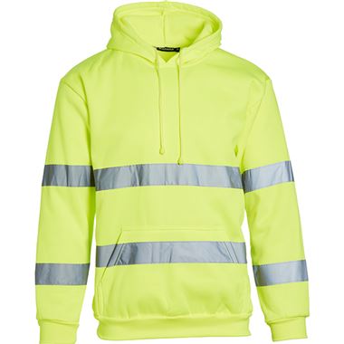 Blackrock Yellow Hi Vis Hooded Sweatshirt