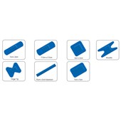 Microplast Blue Detectable Assorted Catering Plasters (Pack 20)