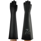 Ansell AlphaTec 87-108 Long Arm Heavy Duty Rubber Chemical Resistant Gauntlet 61cm