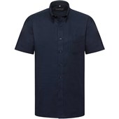 Russell Collection 933M Mens Short Sleeve Easy Care Oxford Shirt 135g