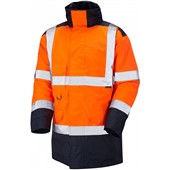 Leo Workwear Tawstock Two Tone Waterproof Lined Hi Vis Jacket