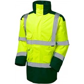 Leo Workwear Tawstock Two Tone Waterproof Lined Hi Vis Jacket