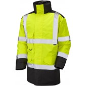 Leo Workwear Tawstock Two Tone Waterproof Lined Hi Vis Jacket