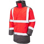 Leo Workwear Tawstock Two Tone Waterproof Lined Hi Vis Jacket