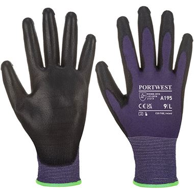 Portwest A195 Touchscreen Grip Glove with PU Coating - 13g