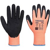 Portwest A646 Vis-Tex Winter Thermal Cut D Gloves with Sandy Nitrile Coating - 7g