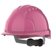JSP EVO3 Pink Safety Helmet - Non Vented Wheel Ratchet Mid Peak - AJE170-003-900