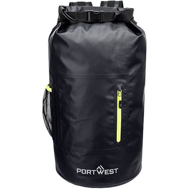 Portwest B965 PW3 Black Waterproof Dry Bag Rucksack - 30 Litres