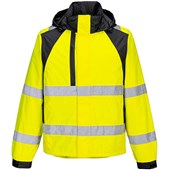 Portwest CD860 WX2 Yellow Eco Friendly Waterproof Hi Vis Rain Jacket