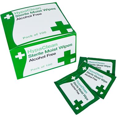 Sterile Alcohol Free Cleansing Wipes (Pack 100)