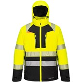 Portwest DX430 DX4 Yellow/Black Waterpoof Padded Hi Vis Winter Jacket