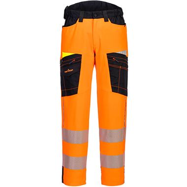 Portwest DX453 DX4 Orange Stretch Hi Vis Service Trouser