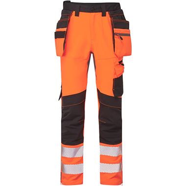 Portwest DX454 DX4 Orange Stretch Detachable Holster Pocket Hi Vis Craft Trouser