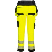 Portwest DX454 DX4 Yellow Stretch Detachable Holster Pocket Hi Vis Craft Trouser