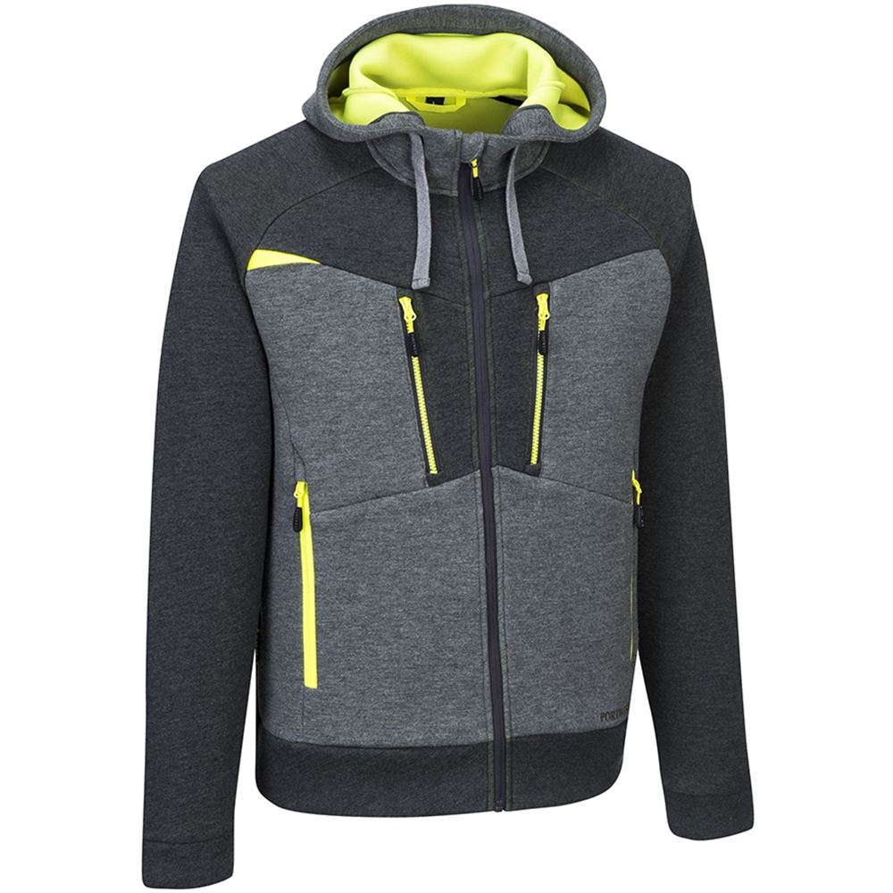 Portwest DX472 DX4 Zipped Hoodie Metal Grey | SafetecDirect.co.uk