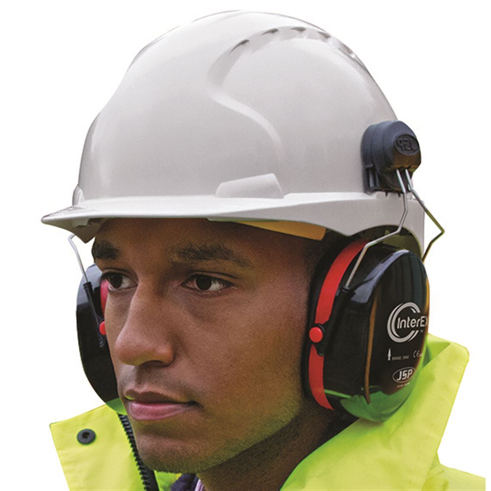 JSP InterEX Helmet Mounted Ear Defenders | AEK020-005-400