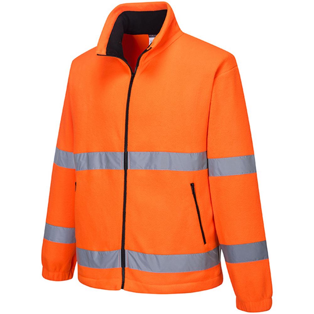 Portwest F250 Orange Unlined Essential Hi Vis Fleece | Safetec