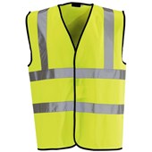 First Aider Printed Hi Vis Vest - Yellow