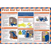 First Aid For Construction Sites Poster - Laminated A2