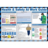 Health & Safety at Work Guide Poster - Laminated A2