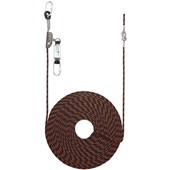 Portwest FP92 Guided Fall Arrester & Restraint with Shock Absorber & Karabiner - 20m Rope