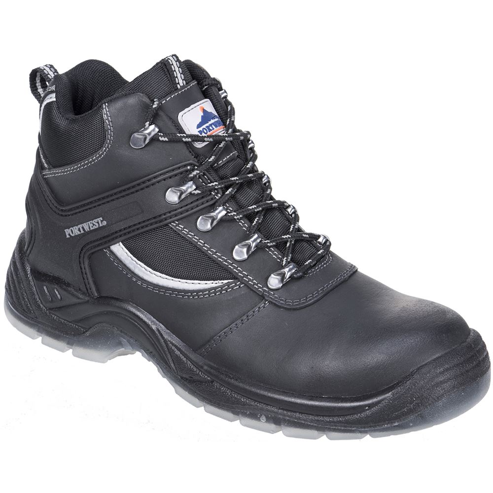 Portwest FW69 Black Steelite Mustang Safety Boot | SafetecDirect