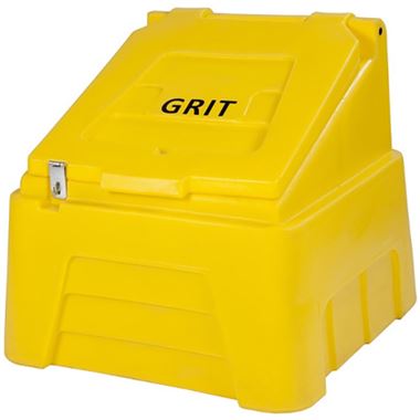 250kg/200L Yellow Lockable Premium Salt Bin