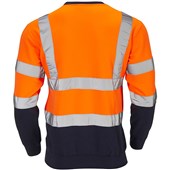 Supertouch Orange/Navy Hi Vis Two Tone Sweatshirt