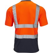 Supertouch Orange/Navy Hi-Vis Two Tone T-Shirt