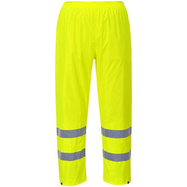 Portwest H441 Yellow Hi Vis Waterproof Trousers | Safetec Direct