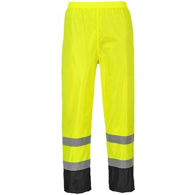 Portwest H444 Yellow Two Tone Waterproof Hi Vis Rain Trouser