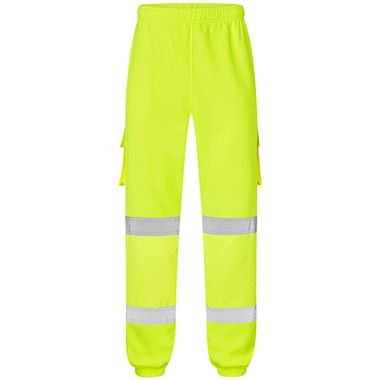 Supertouch Yellow Hi Vis Jogging Bottoms