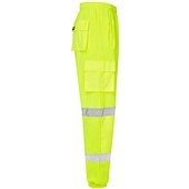 Supertouch Yellow Hi Vis Jogging Bottoms