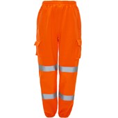 Supertouch Orange Hi Vis Jogging Bottoms Supertouch Orange Hi Vis Jogging Bottoms