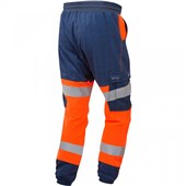 Leo Workwear Hawkridge Orange EcoViz 4X Stretch Hi Vis Jog Trouser